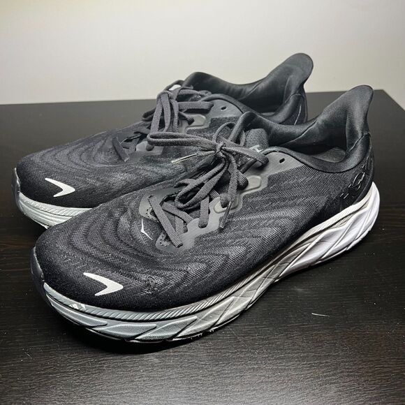 Hoka One One Arahi 6 Black White Running Shoes Men\'s Size 10D main image 3